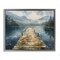 Stupell Industries Wooden Dock Over Lake Floating Frame, design by LSR Creative Studio